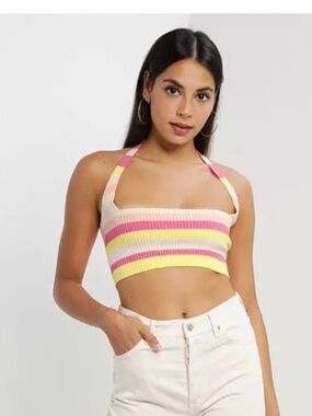 PEPPERMAYO HALTER PINK TOP